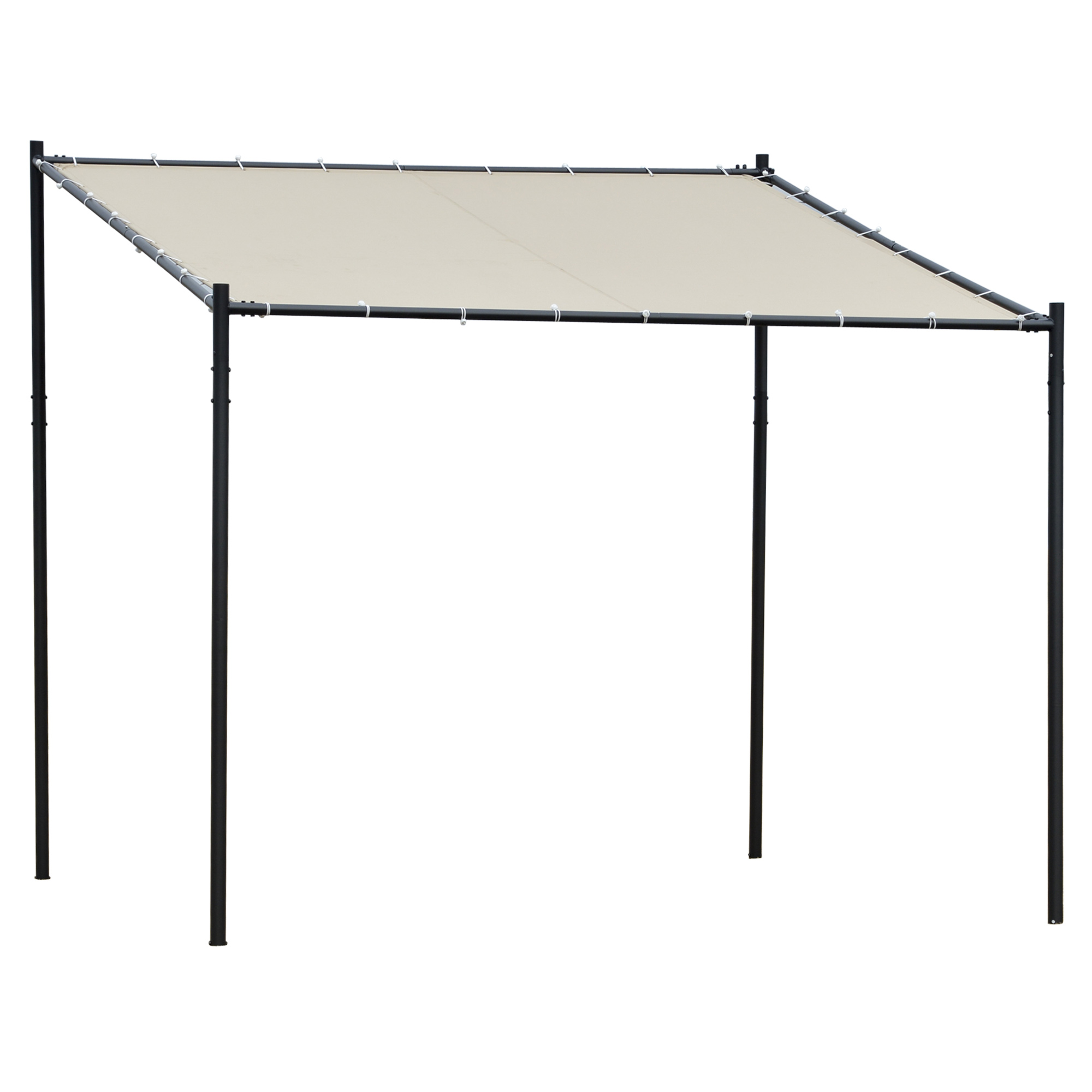 Outsunny Pergolă de Grădină din Metal și Poliester, Design Modern, Bej | Aosom Romania Outsunny Pergolă de Grădină din Metal și Poliester, Design Modern, Bej | Aosom Romania