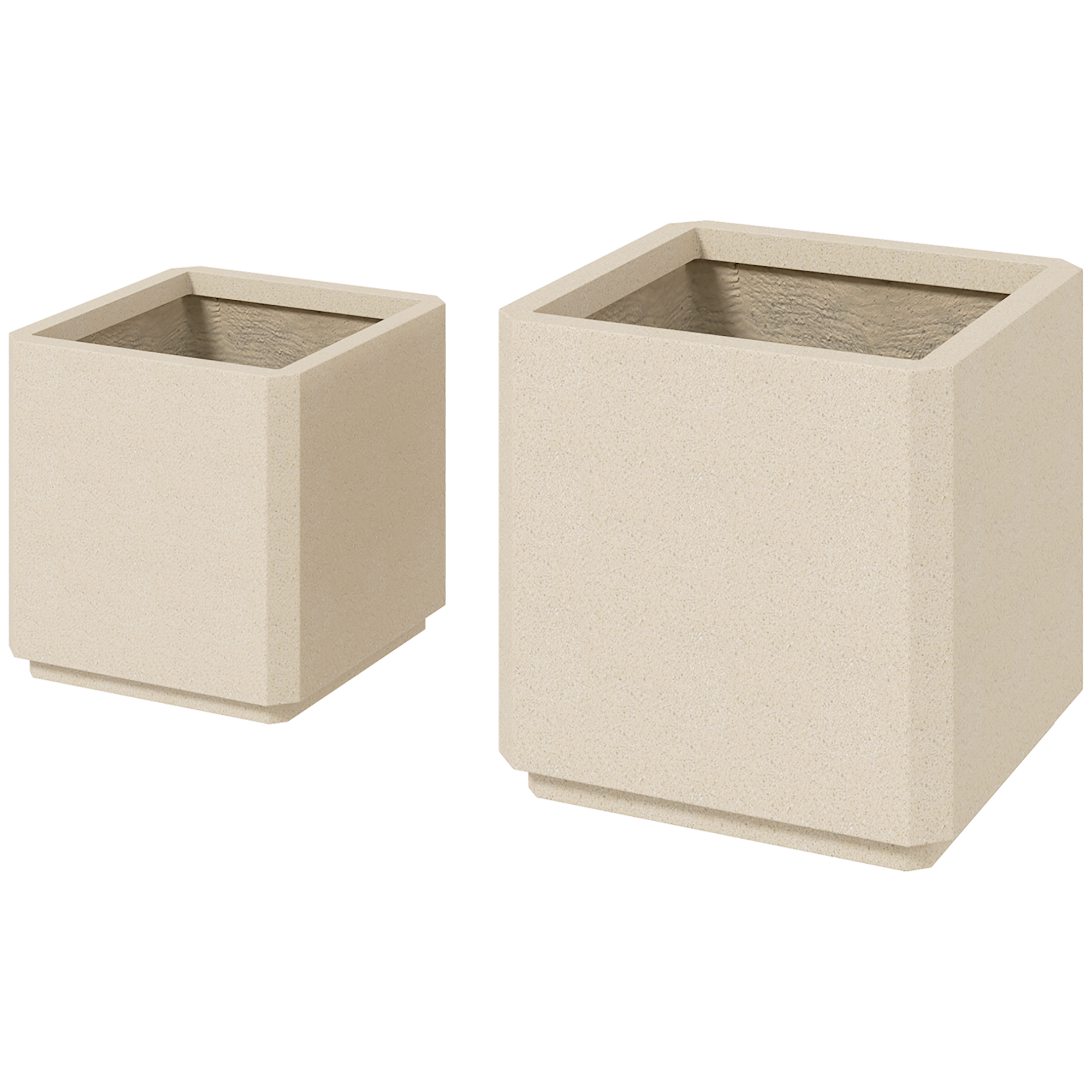 Outsunny Set 2 Jardiniere Înalte de Exterior din MgO, Ghivece de Flori Stivuibile cu Gauri de Drenaj pentru Grădină, Terasă, Balcon | Aosom Romania Outsunny Set 2 Jardiniere Înalte de Exterior din MgO, Ghivece de Flori Stivuibile cu Gauri de Drenaj pentru Grădină, Terasă, Balcon | Aosom Romania