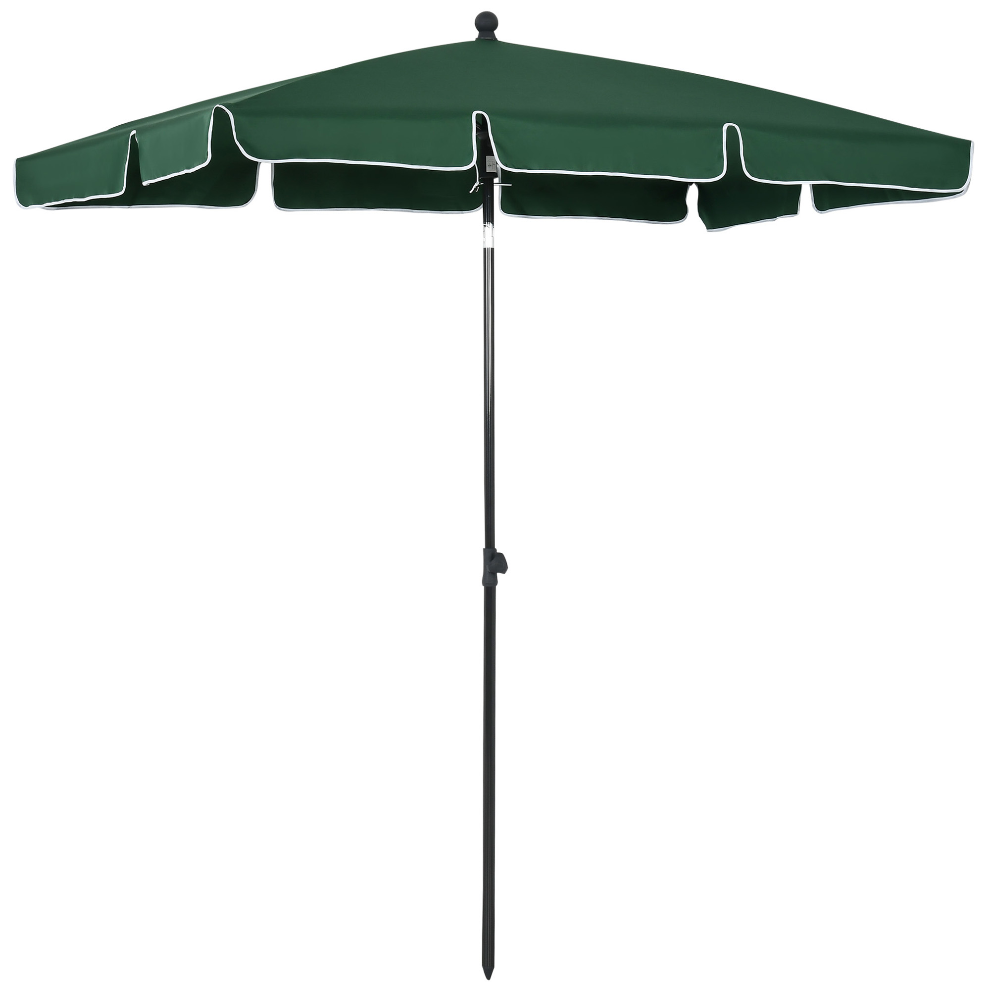 Outsunny Umbrelă pentru Grădină Dreptunghiulară, cu Inclinare Reglabilă și Stâlp din Aluminiu, 2x2.4m, Verde/Negru | Aosom Romania Outsunny Umbrelă pentru Grădină Dreptunghiulară, cu Inclinare Reglabilă și Stâlp din Aluminiu, 2x2.4m, Verde/Negru | Aosom Romania