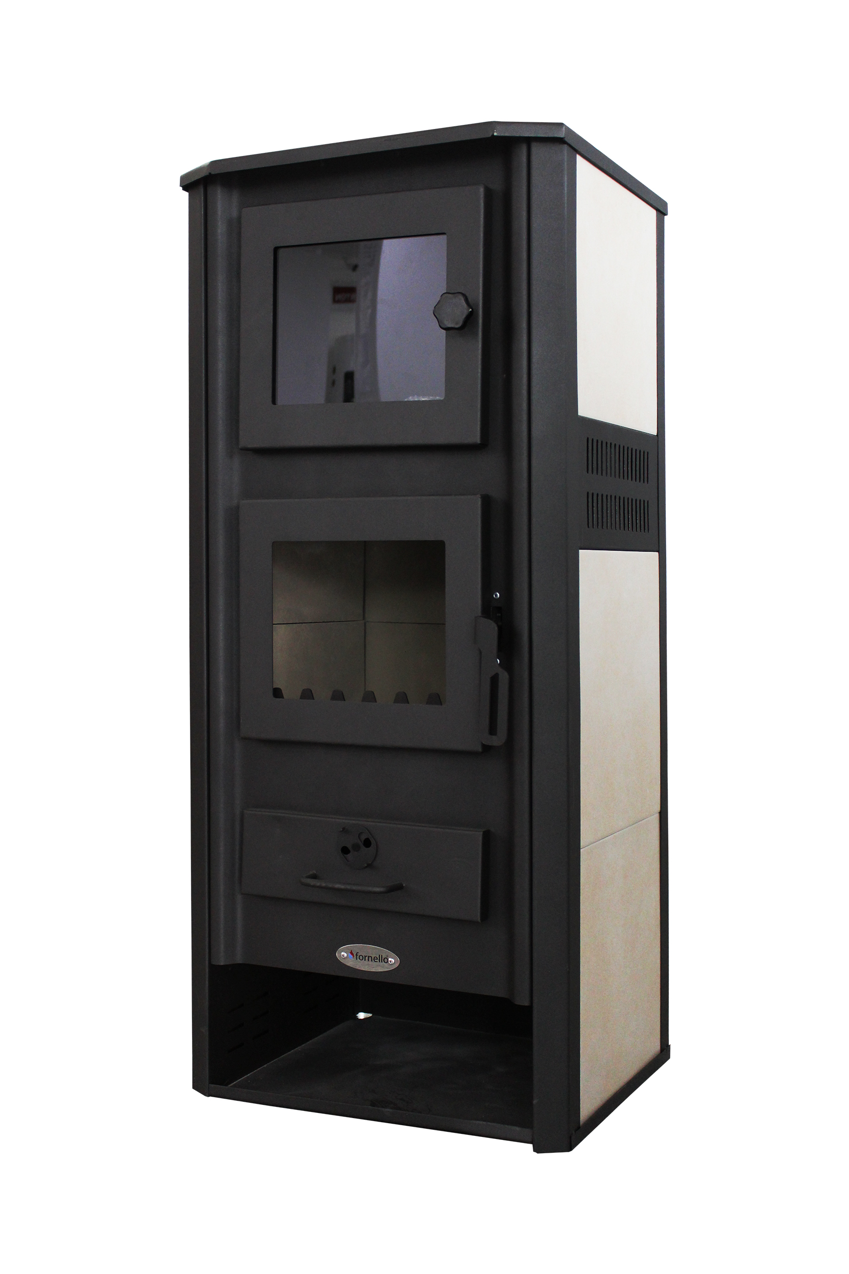 Semineu ( SOBA ) pe lemne, brichete si carbuni Fornello Ambasador LM RN 12 kw, 49x46x1160 cm Semineu ( SOBA ) pe lemne, brichete si carbuni Fornello Ambasador LM RN 12 kw, 49x46x1160 cm