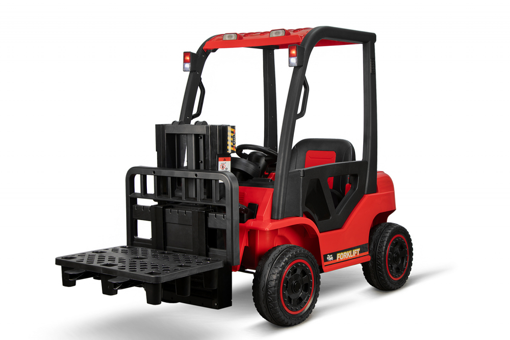 Motostivuitor electric pentru copii, Kinderauto Forklift, 90W, 12V, echipat STANDARD, rosu Motostivuitor electric pentru copii, Kinderauto Forklift, 90W, 12V, echipat STANDARD, rosu