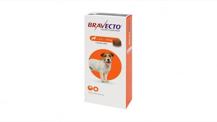 Bravecto 4,5-10 kg, 1 tableta masticabila x 250 mg