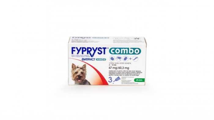 Fypryst Combo Dog S 67 mg (2 - 10 kg), 3 pipete