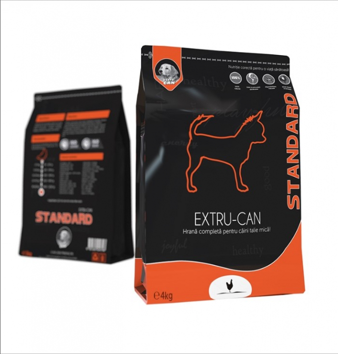 Hrana Uscata Extru-Can Standard Talie Mica, 4 kg