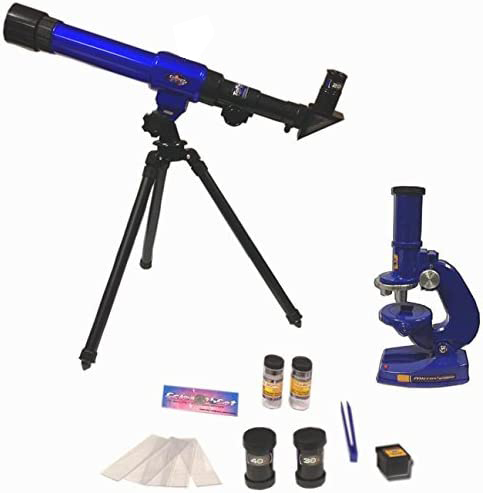 Set interactiv de Stiinta cu Telescop si Microscop, pentru copii, Salamandra Kids