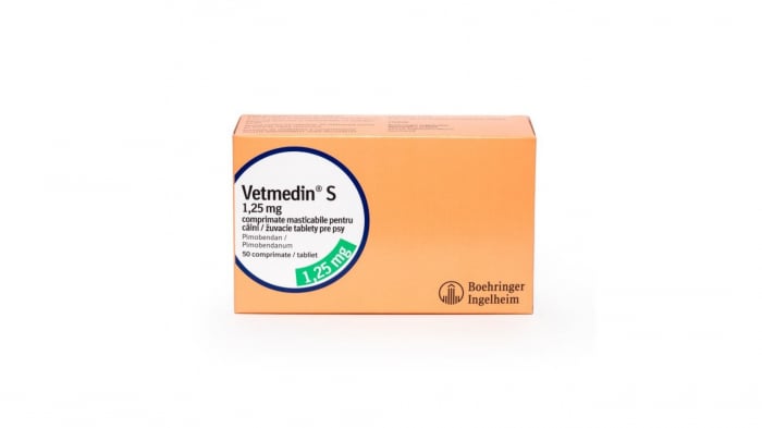 VETMEDIN 1.25 MG - 50 TABLETE MASTICABILE