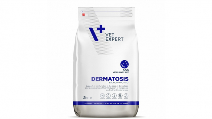 4T Veterinary Diet Dermatosis dog Somon Cartof, 2 kg