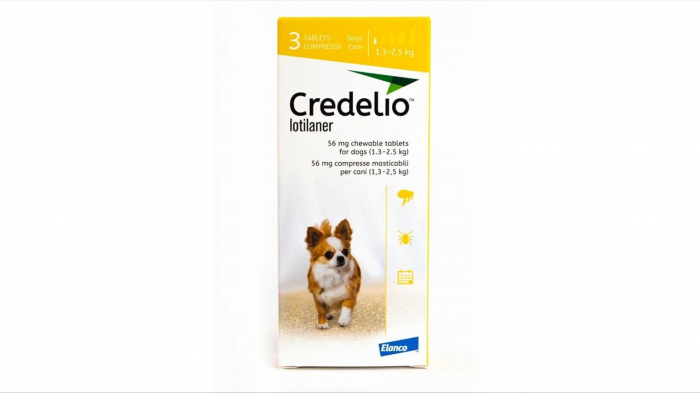 Credelio 56.25mg caini (1.3-2.5 kg) - 3 tablete