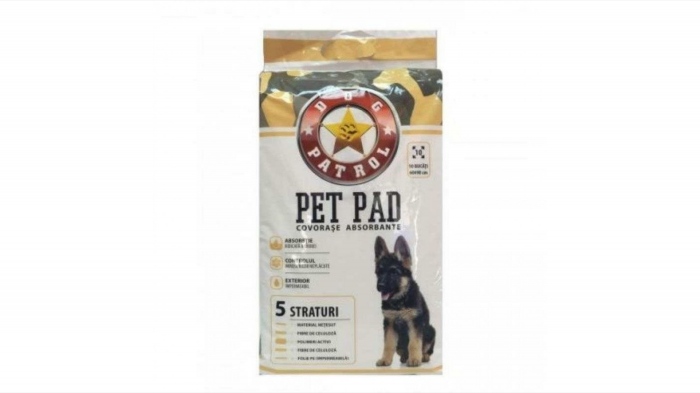 Dog Patrol Pet Pad Benzi Adezive 60 x 90 cm, 10 buc