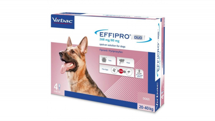 Effipro Duo Dog L 268 mg (20 - 40 kg), 4 pipete