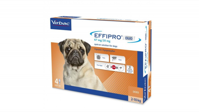 Effipro Duo Dog S 67 mg (2 - 10 kg), 4 pipete