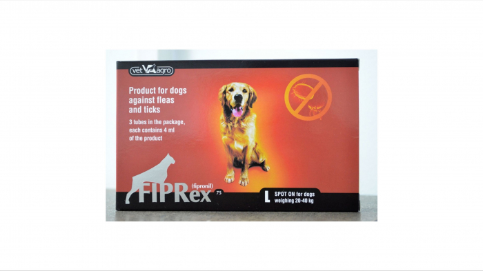 Fiprex 75 L pentru caini 20-40 kg - 3 pipete Antiparazitare