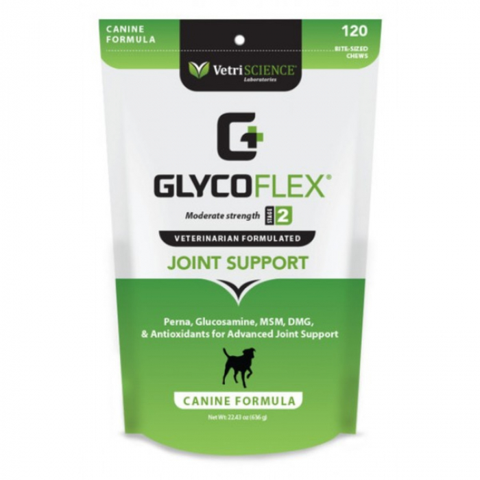 Glyco Flex II Bite-sized Chews, VetriSCIENCE - 120 Tablete Gumate Glyco Flex II Bite-sized Chews, VetriSCIENCE - 120 Tablete Gumate