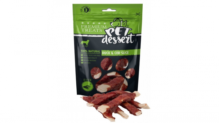 Pet s Dessert Duck Cod Slice, 80 g