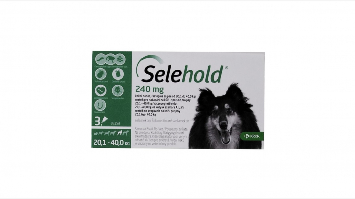 Selehold pentru caini 240 mg ml (20.1 - 40 kg), 3 x 2 ml