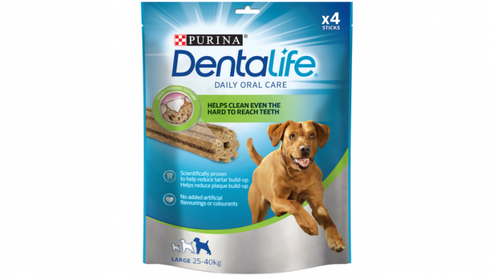 PURINA Dentalife Large, recompense delicioase pentru talie mare, 142 g PURINA Dentalife Large, recompense delicioase pentru talie mare, 142 g