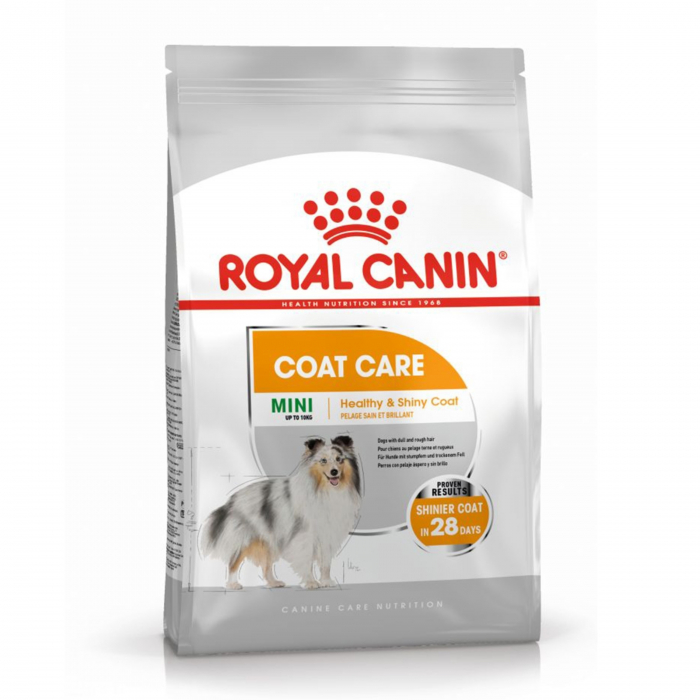 Royal Canin Mini Coat Care Adult, pentru o blana sanatoasa si lucioasa - 3 kg Royal Canin Mini Coat Care Adult, pentru o blana sanatoasa si lucioasa - 3 kg