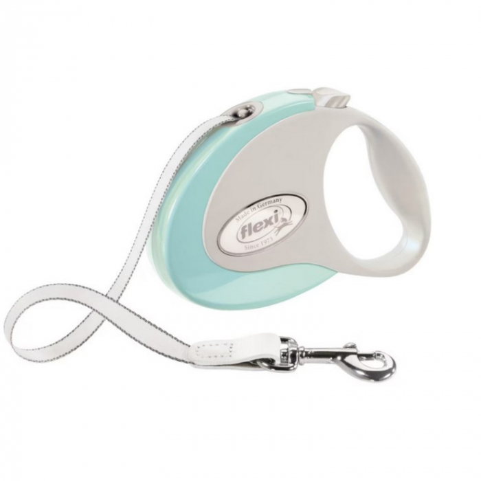 Lesa pentru caini Style banda, Flexi, Retractabil, Pana la 12 kg, S, 3 metri, Verde Menta Lesa pentru caini Style banda, Flexi, Retractabil, Pana la 12 kg, S, 3 metri, Verde Menta