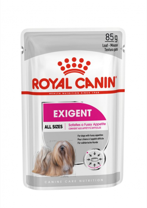 Royal Canin Exigent Adult hrana umeda caine, apetit capricios (Loaf), 85 g