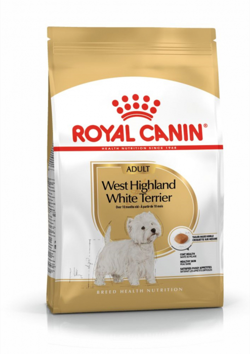 Royal Canin West Highland Terrier Adult hrana uscata caine Westie, 3 kg Royal Canin West Highland Terrier Adult hrana uscata caine Westie, 3 kg