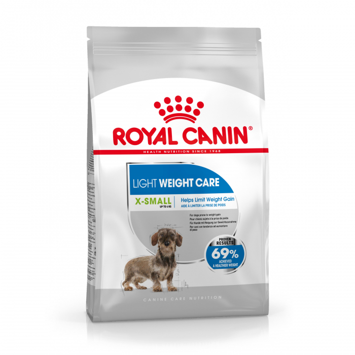 Royal Canin XSmall Light Weight Care Adult hrana uscata caine, limitarea cresterii in greutate, 500 g Royal Canin XSmall Light Weight Care Adult hrana uscata caine, limitarea cresterii in greutate, 500 g