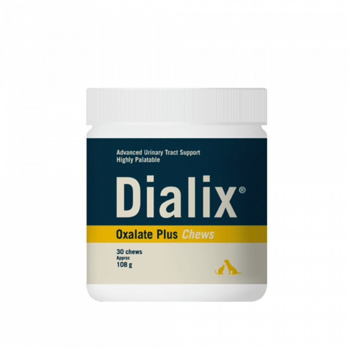 Supliment dietetic pentru gestionarea urolitilor de oxalat, cistina si urati, Dialix Oxalate Plus, Vetnova, 30 chews Supliment dietetic pentru gestionarea urolitilor de oxalat, cistina si urati, Dialix Oxalate Plus, Vetnova, 30 chews