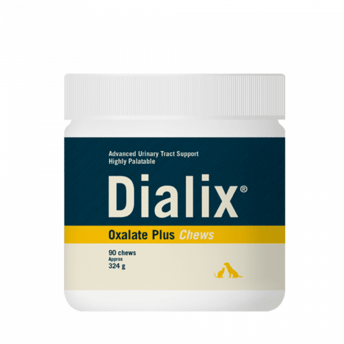 Supliment dietetic pentru gestionarea urolitilor de oxalat, cistina si urati, Dialix Oxalate Plus, Vetnova, 90 chews Supliment dietetic pentru gestionarea urolitilor de oxalat, cistina si urati, Dialix Oxalate Plus, Vetnova, 90 chews