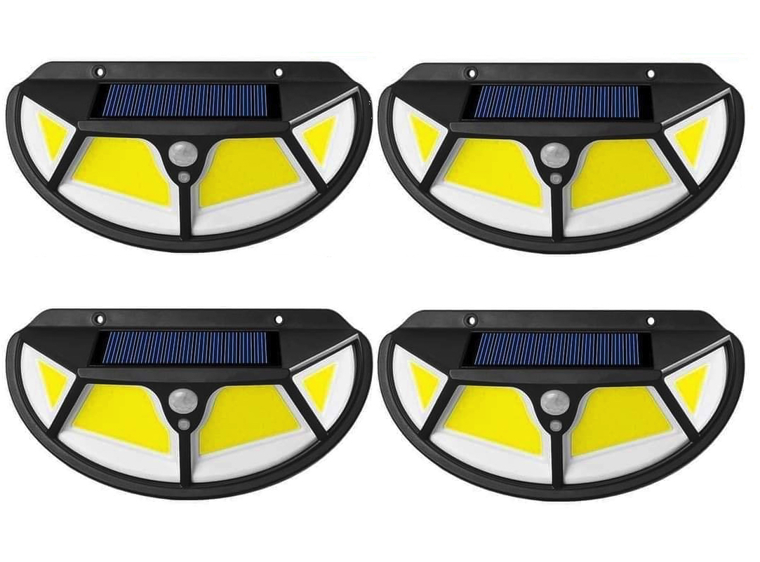 4 x Lampa solara SH -122 LED COB cu senzor de miscare si lumina 3 moduri ILUMINARE 4 x Lampa solara SH -122 LED COB cu senzor de miscare si lumina 3 moduri ILUMINARE
