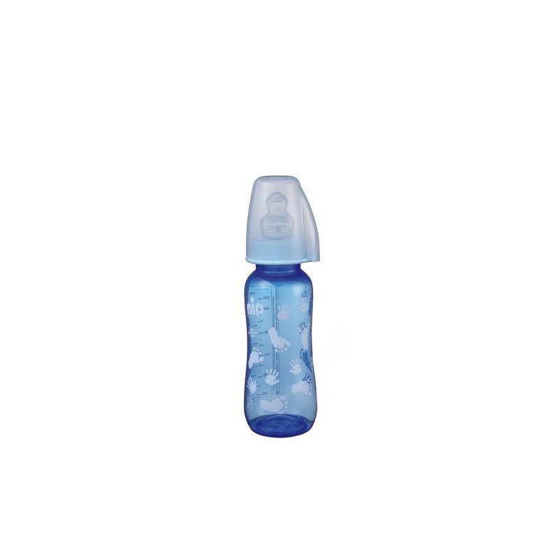 Biberon Trendy PP cu tetina anti-colici din silicon moale, 250 ml, 0- 6 luni, debit mediu (M), nip 35036 Biberon Trendy PP cu tetina anti-colici din silicon moale, 250 ml, 0- 6 luni, debit mediu (M), nip 35036