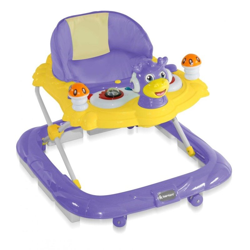 Bertoni - Premergator cu 4 roti si protectie trepte (panou jucarii) Bambi Violet Bertoni - Premergator cu 4 roti si protectie trepte (panou jucarii) Bambi Violet