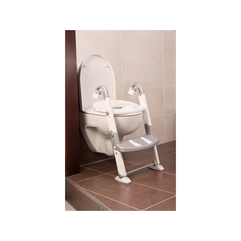 Scara cu reductor WC si olita White silver grey Kidskit rotho-babydesign Scara cu reductor WC si olita White silver grey Kidskit rotho-babydesign