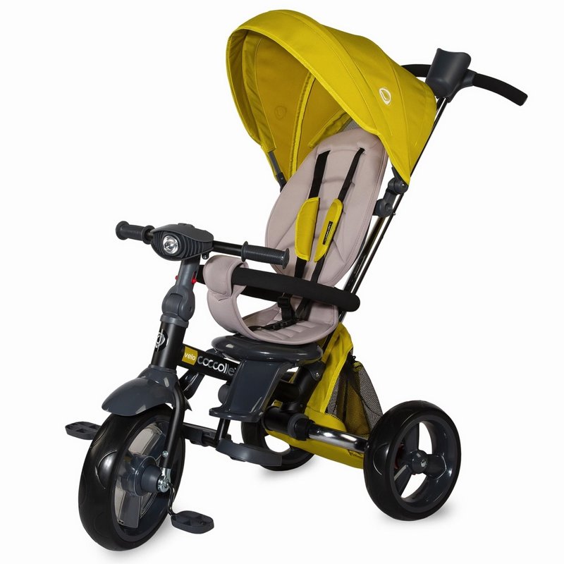 Tricicleta multifunctionala 4in1 cu sezut reversibil Coccolle Velo Mustar Tricicleta multifunctionala 4in1 cu sezut reversibil Coccolle Velo Mustar