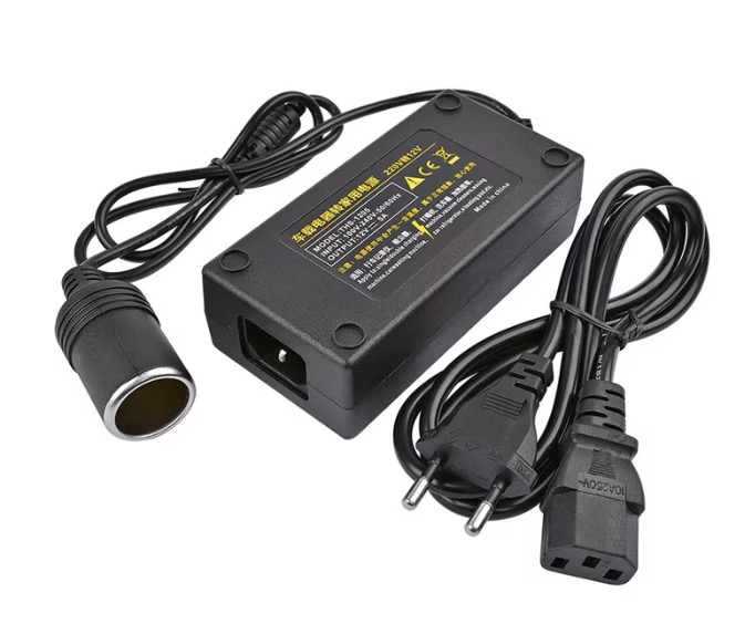 Adaptor priza Auto cu Bricheta 240V-12V/10A 120W Negru