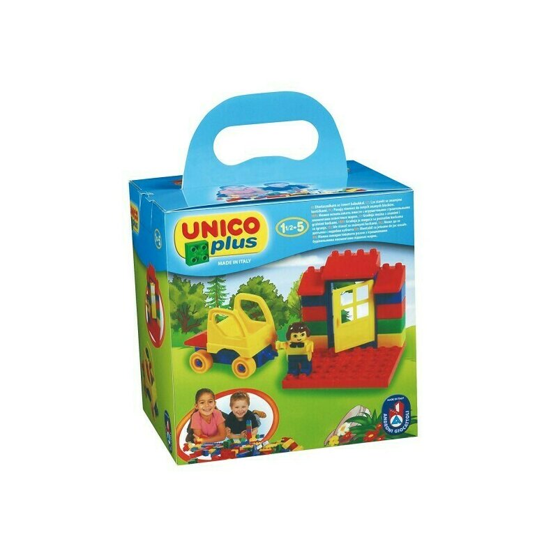 Androni Giocattoli - Set de constructie Casuta , Unico Plus , Cu catel Androni Giocattoli - Set de constructie Casuta , Unico Plus , Cu catel