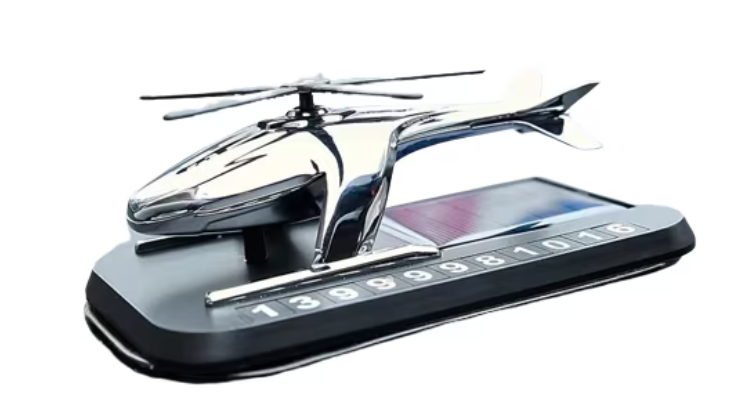 Odorizant Auto Cu Incarcare Solara si Suport Numar de Telefon Elicopter