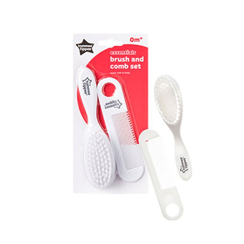 Set ingrijire , Tommee Tippee, Perie si pieptan, Din Polipropilena, 0 luni+, Alb Set ingrijire , Tommee Tippee, Perie si pieptan, Din Polipropilena, 0 luni+, Alb