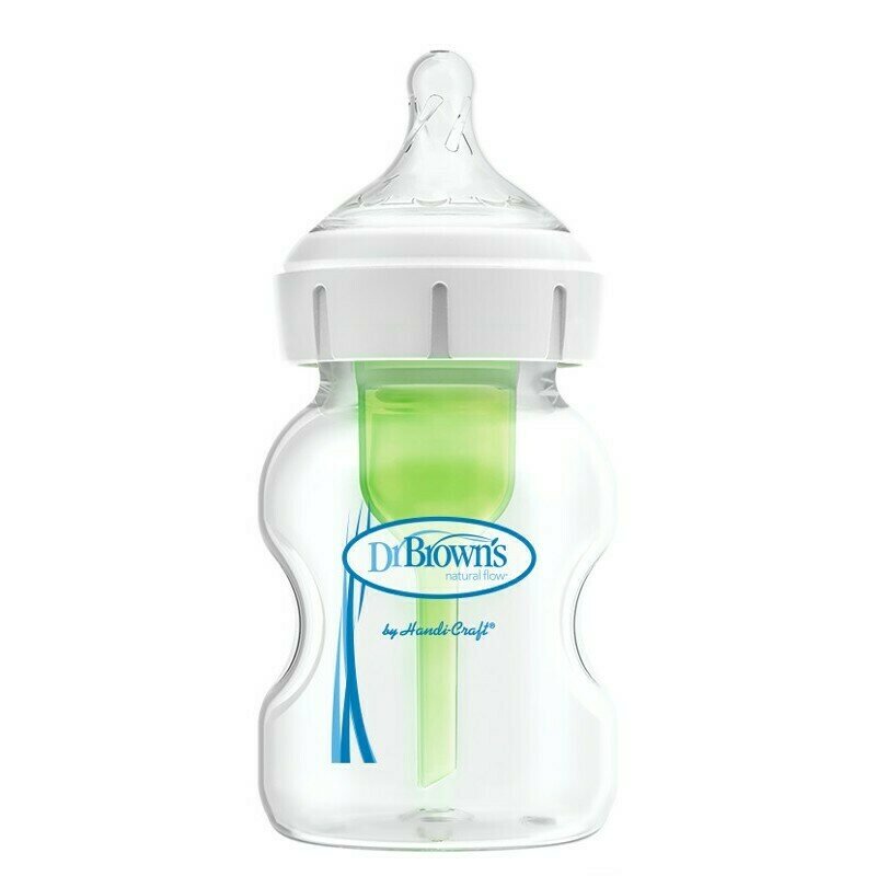 Biberon, Dr. Brown's, Options Plus, Anti-colici, 2 buc, Cu gat larg, PP, Fara BPA, Cu tetina nivel 1, 0-3 luni, 150 ml, Transparent Biberon, Dr. Brown's, Options Plus, Anti-colici, 2 buc, Cu gat larg, PP, Fara BPA, Cu tetina nivel 1, 0-3 luni, 150 ml, Transparent