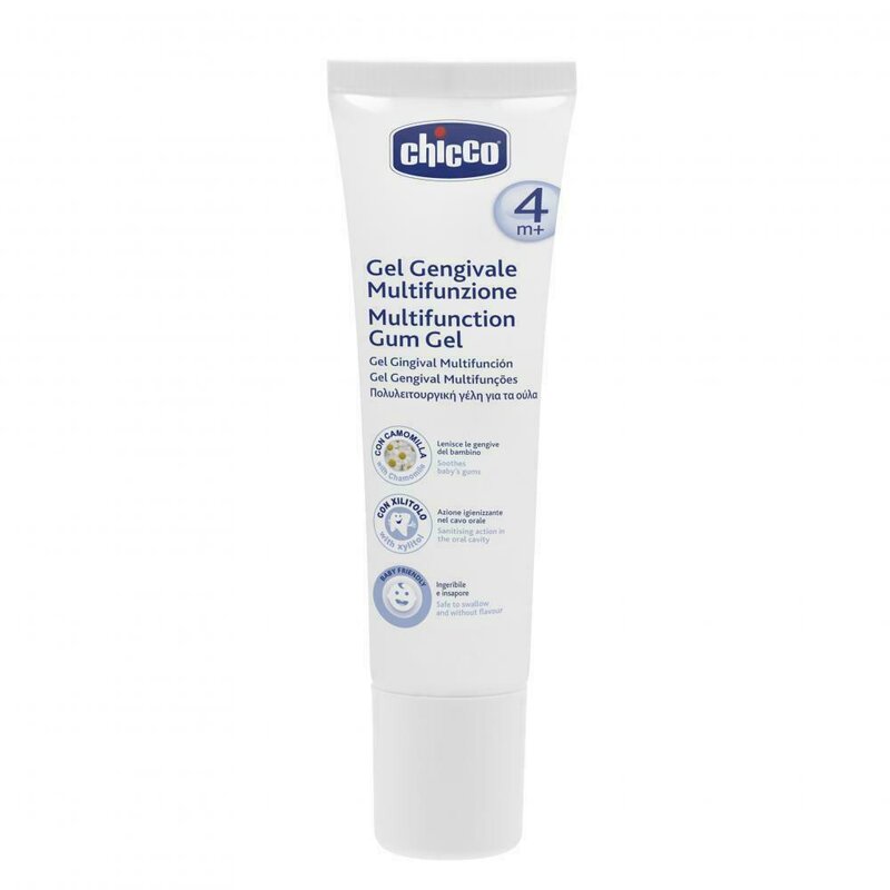 Gel gingival, Chicco, Multifunctional, Cu efect de calmare, Cu proprietati antibacteriene, 30 ml, 4 luni+ Gel gingival, Chicco, Multifunctional, Cu efect de calmare, Cu proprietati antibacteriene, 30 ml, 4 luni+