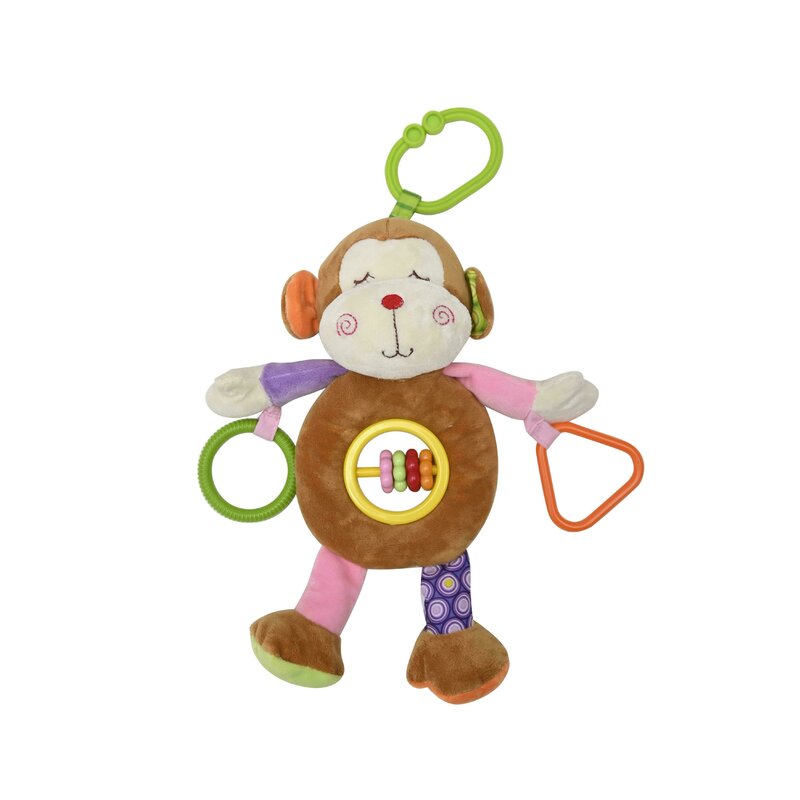 Lorelli Toys - Jucarie carucior Maimutica Cu activitati, 24 cm din Plus Lorelli Toys - Jucarie carucior Maimutica Cu activitati, 24 cm din Plus