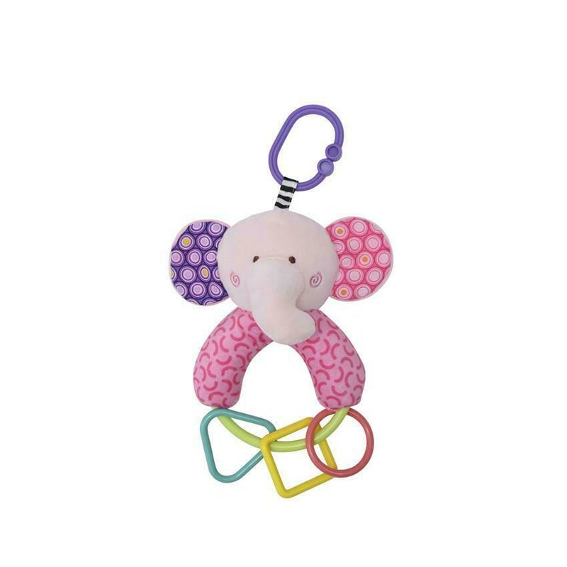 Lorelli Toys - Jucarie multifunctionala Elefant Cu zornaitoare, Cu forme geometrice, 20 cm din Plus Lorelli Toys - Jucarie multifunctionala Elefant Cu zornaitoare, Cu forme geometrice, 20 cm din Plus