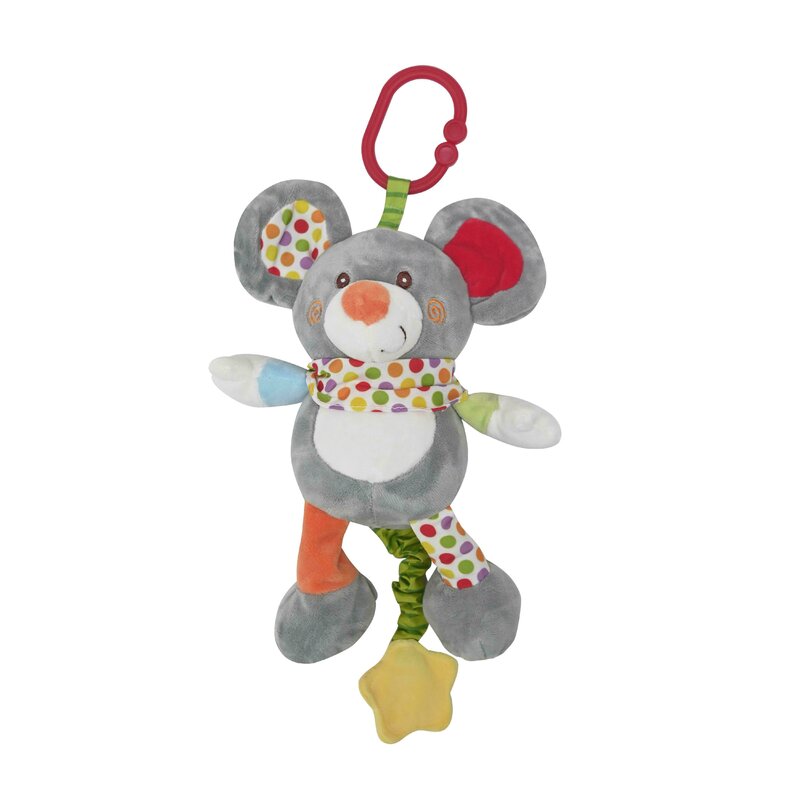 Lorelli Toys - Jucarie multifunctionala Soricel Muzicala, 24 cm din Plus Lorelli Toys - Jucarie multifunctionala Soricel Muzicala, 24 cm din Plus