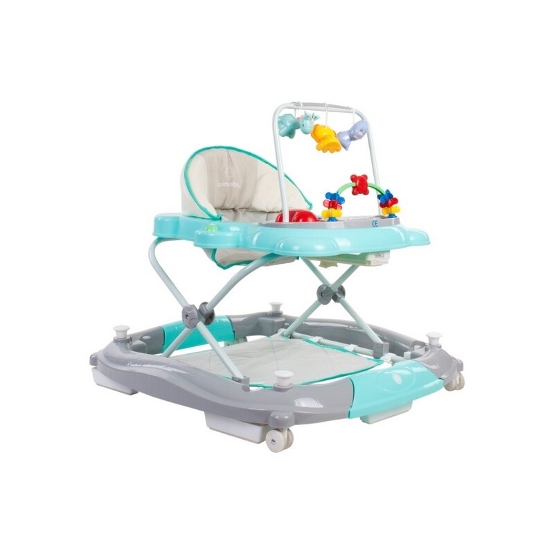 Premergator Sun Baby Pisicuta 021 cu functie de balansoar - Turquoise Grey Premergator Sun Baby Pisicuta 021 cu functie de balansoar - Turquoise Grey
