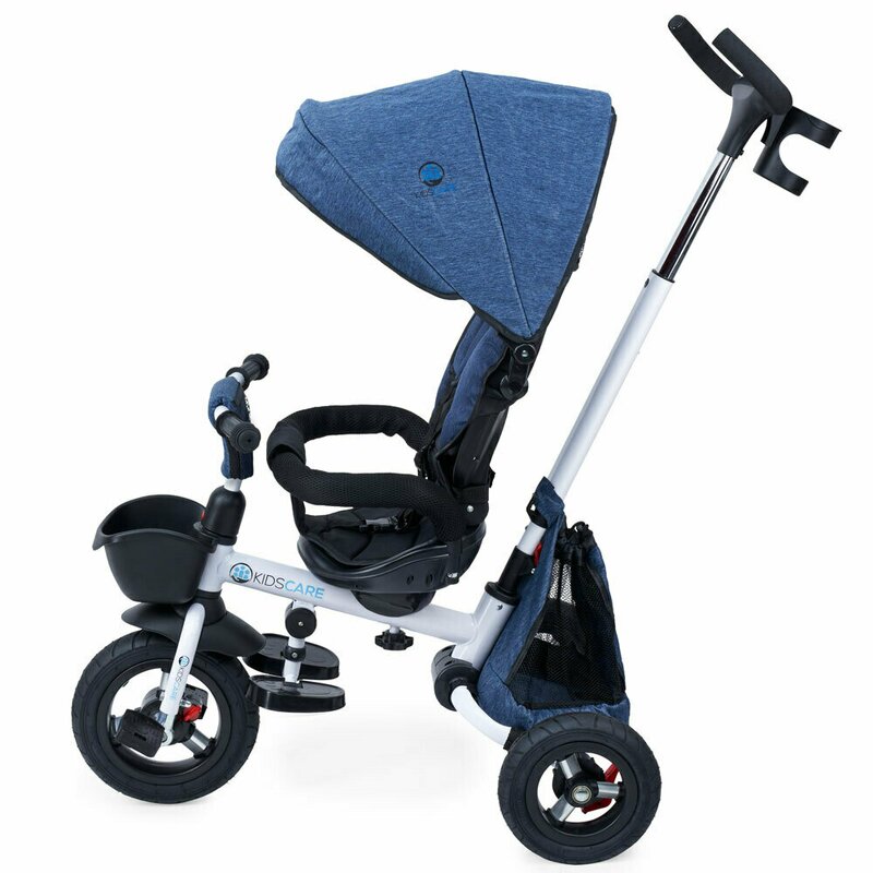 Tricicleta copii, Kids Care Davos Mecanism de pedalare libera, Suport picioare, Control al directiei, Spatar reglabil, Rotire 360 grade, Pliabila, Albastru Tricicleta copii, Kids Care Davos Mecanism de pedalare libera, Suport picioare, Control al directiei, Spatar reglabil, Rotire 360 grade, Pliabila, Albastru