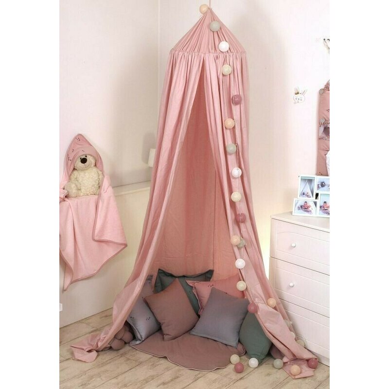 AMY - Baldachin Pure Multifunctional, Suspendat din Bumbac, 320x250 cm, Roz AMY - Baldachin Pure Multifunctional, Suspendat din Bumbac, 320x250 cm, Roz