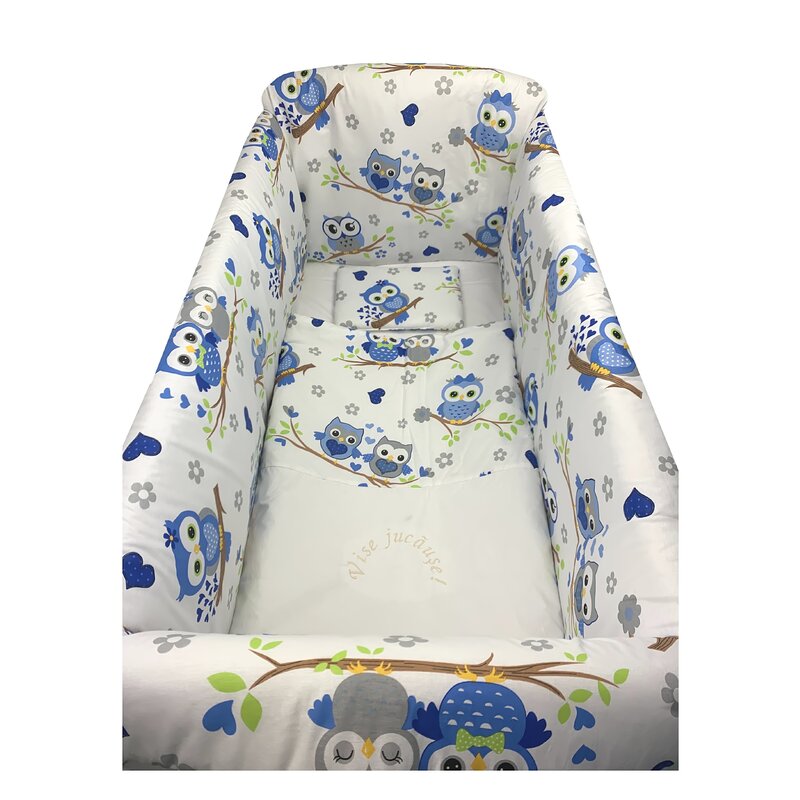 Aparatori laterale protectii pat 120x60 cm Deseda Maxi Bufnite Albastre Aparatori laterale protectii pat 120x60 cm Deseda Maxi Bufnite Albastre
