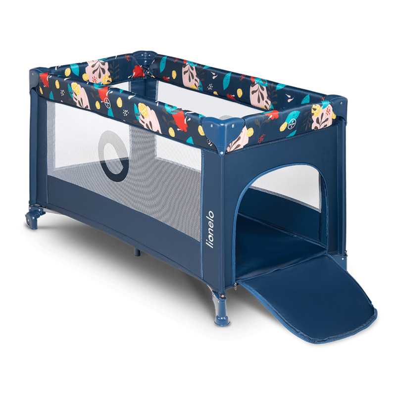 Patut pliant, Lionelo, Stefi, Cu un nivel, Cu intrare laterala cu fermoar, 2 roti, 120x60 cm, Conform cu standardul european de securitate EN 716, Blue Navy Patut pliant, Lionelo, Stefi, Cu un nivel, Cu intrare laterala cu fermoar, 2 roti, 120x60 cm, Conform cu standardul european de securitate EN 716, Blue Navy