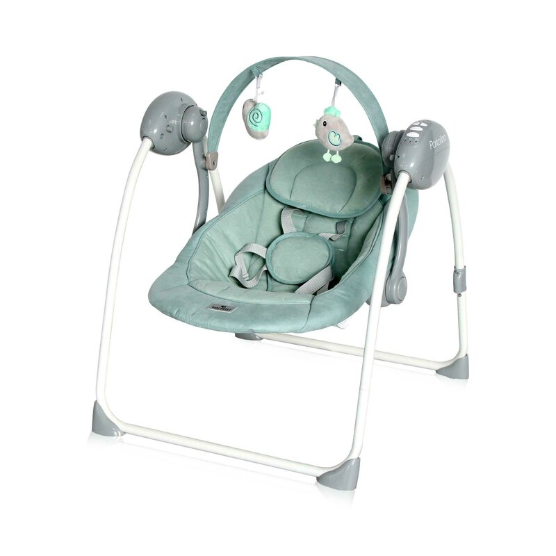 Lorelli - Leagan Portofino Electric, Cu melodii Frosty Stars, 67x55 cm, Verde Lorelli - Leagan Portofino Electric, Cu melodii Frosty Stars, 67x55 cm, Verde