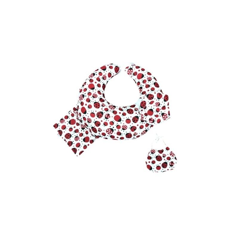Set Perna pentru alaptat cu husa detasabila Deseda Premium Buburuze alb-rosu Set Perna pentru alaptat cu husa detasabila Deseda Premium Buburuze alb-rosu