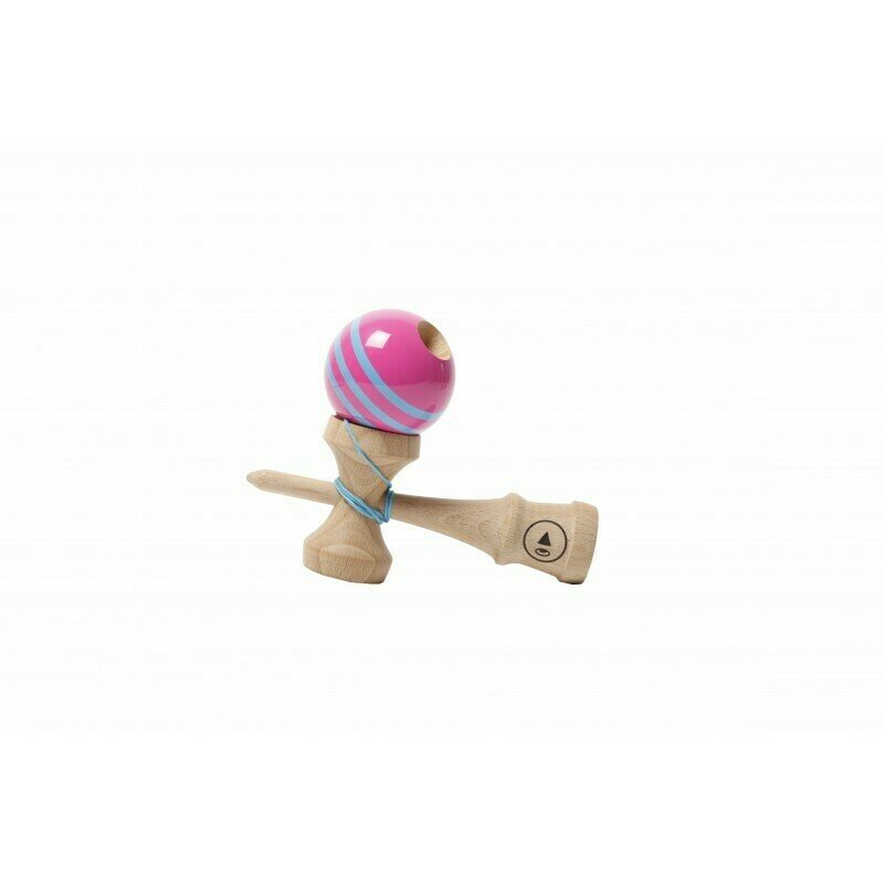 Kendama Europe - Jucarie motrica Pro II K Triple Stripes - Lagoon, Roz Kendama Europe - Jucarie motrica Pro II K Triple Stripes - Lagoon, Roz