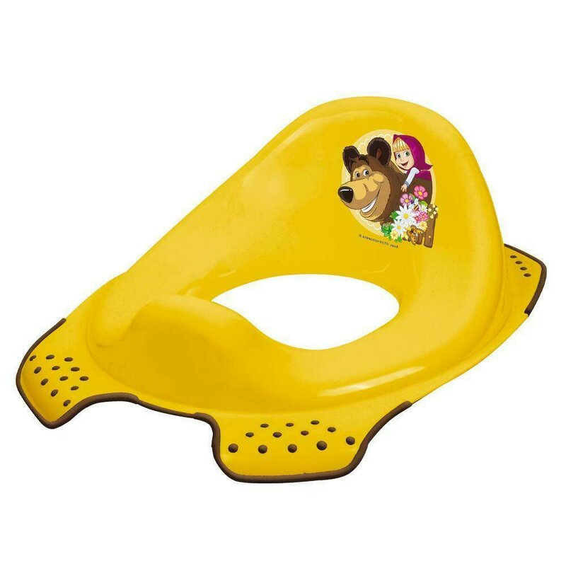 Lorelli - Reductor anatomic pentru toaleta DISNEY, Yellow MASHENKA & MISHKA Lorelli - Reductor anatomic pentru toaleta DISNEY, Yellow MASHENKA & MISHKA
